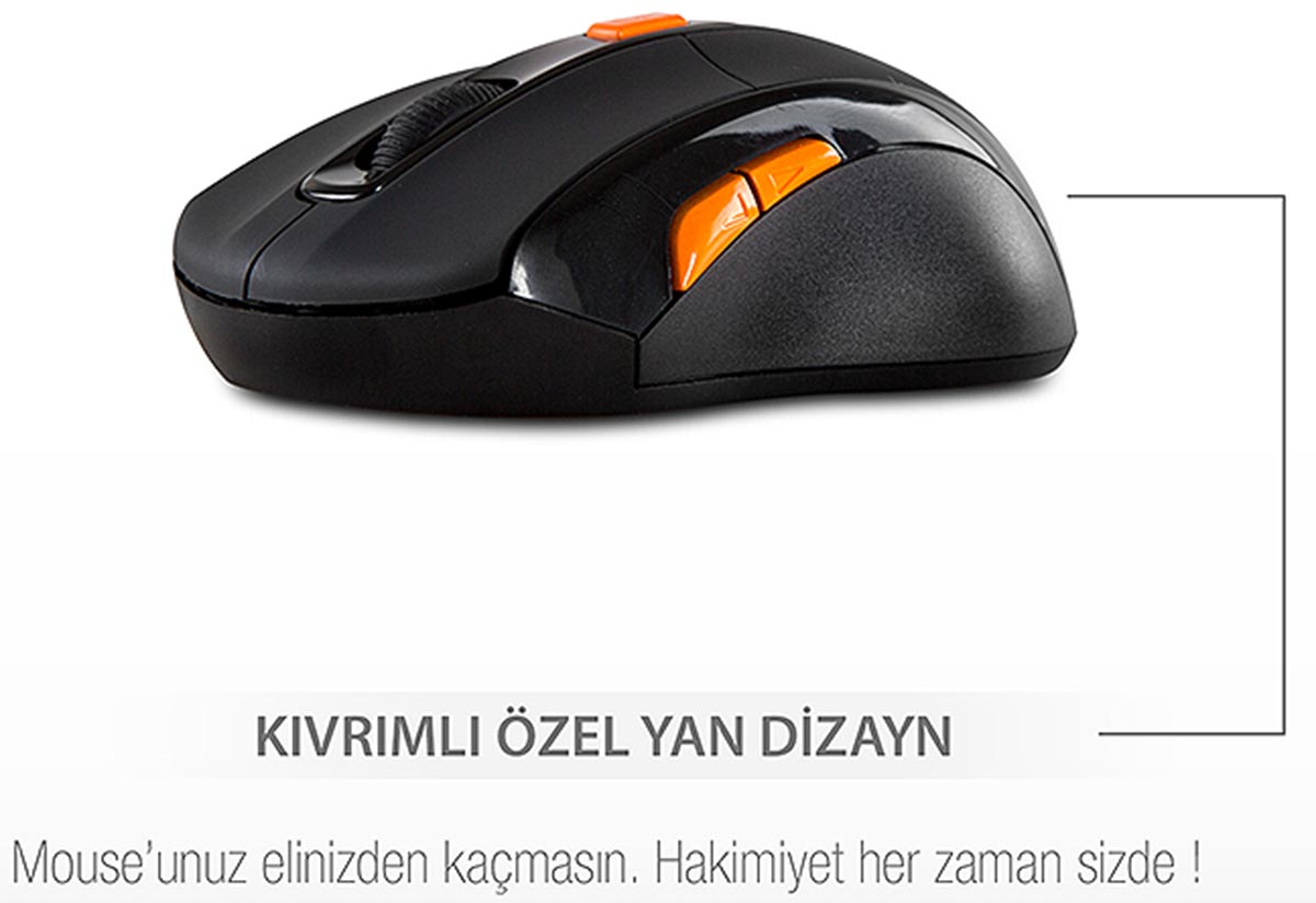 Everest SM-440 Usb 2.4 GHZ 1200 DPİ Kablosuz Mouse 4